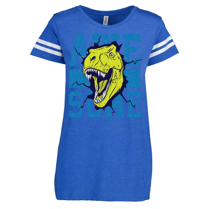 Awesome Dinosaur Cute Enza Ladies Jersey Football T-Shirt