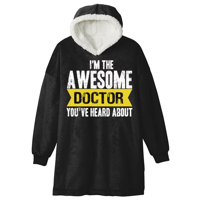 Awesome Doctor Hooded Wearable Blanket