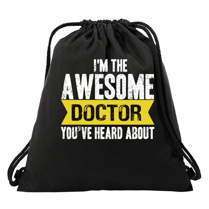 Awesome Doctor Drawstring Bag