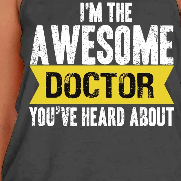 Awesome Doctor Women's Knotted Racerback Tank