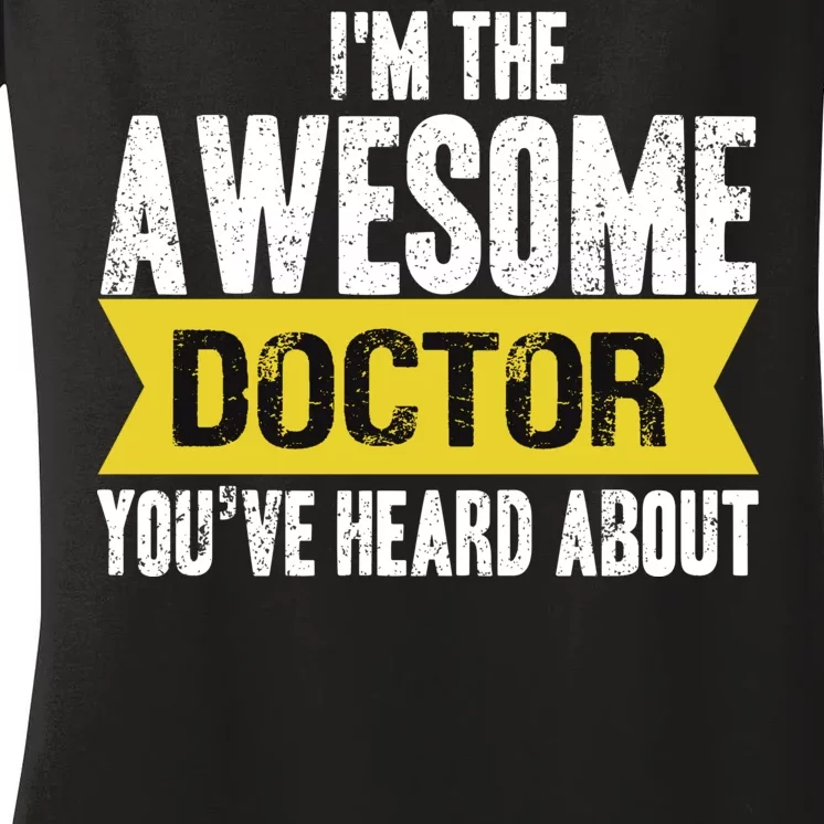 Awesome Doctor Women's V-Neck T-Shirt