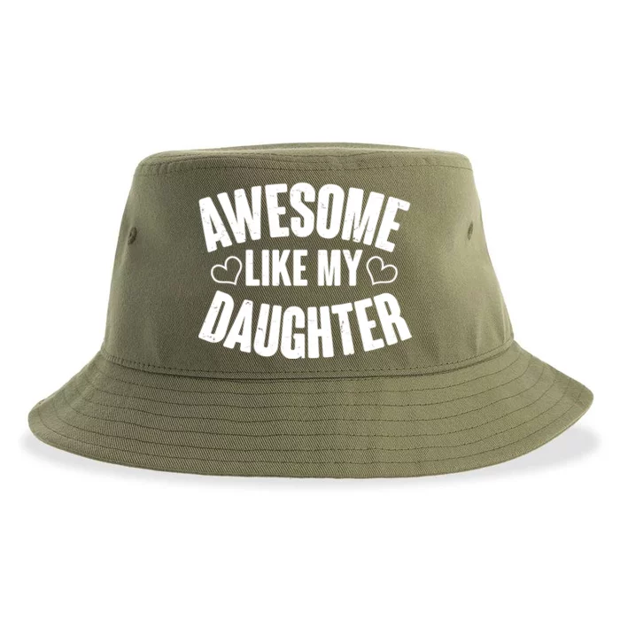 Awesome Like My Daughter Proud Parents Sustainable Bucket Hat