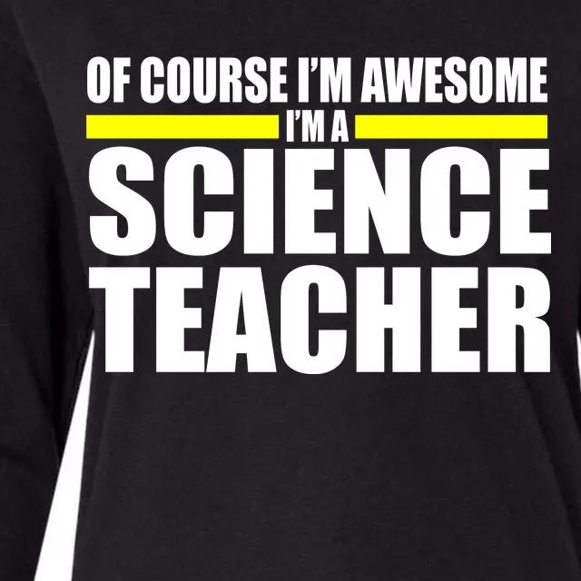 Awesome Science Teacher Womens Cotton Relaxed Long Sleeve T-Shirt