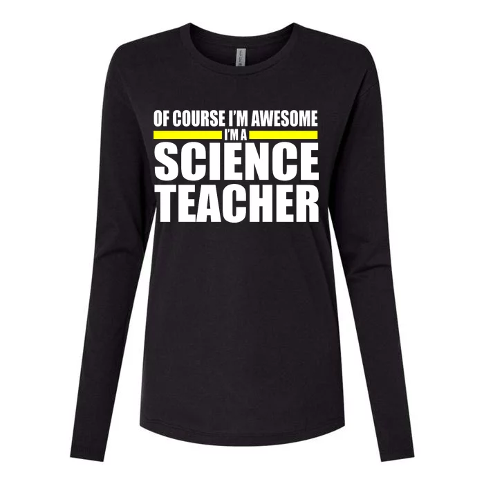 Awesome Science Teacher Womens Cotton Relaxed Long Sleeve T-Shirt