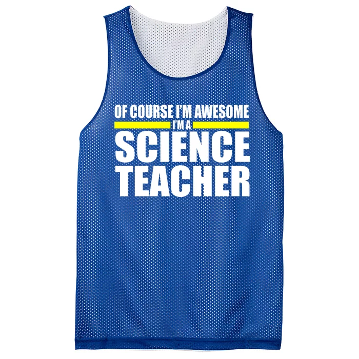 Awesome Science Teacher Mesh Reversible Basketball Jersey Tank