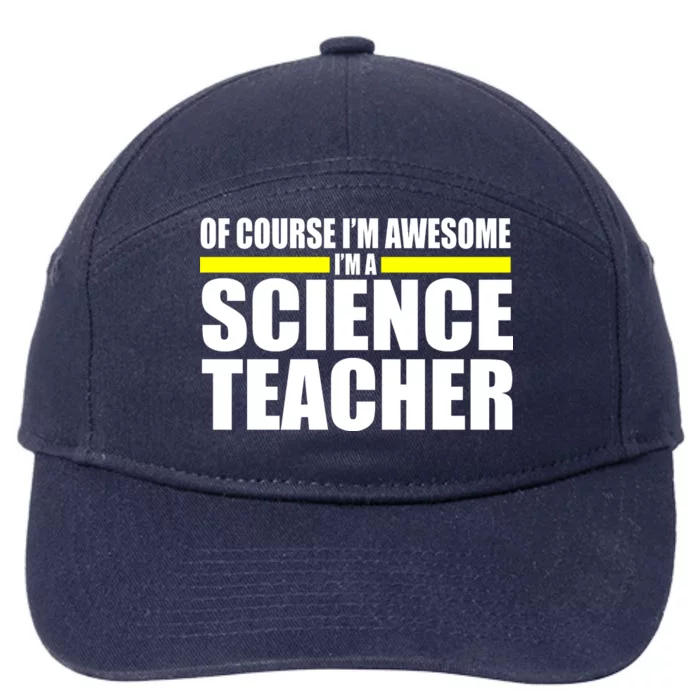 Awesome Science Teacher 7-Panel Snapback Hat