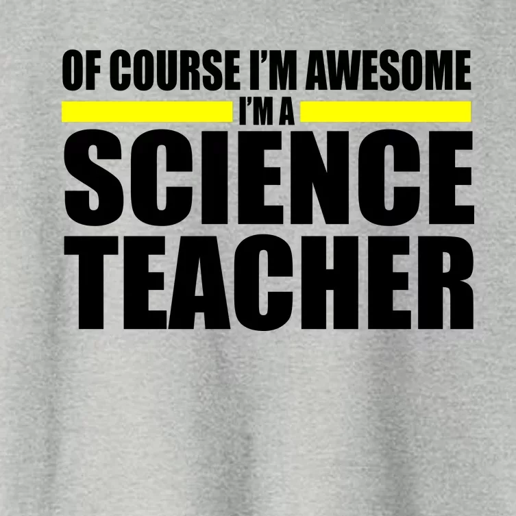 Awesome Science Teacher Women's Crop Top Tee