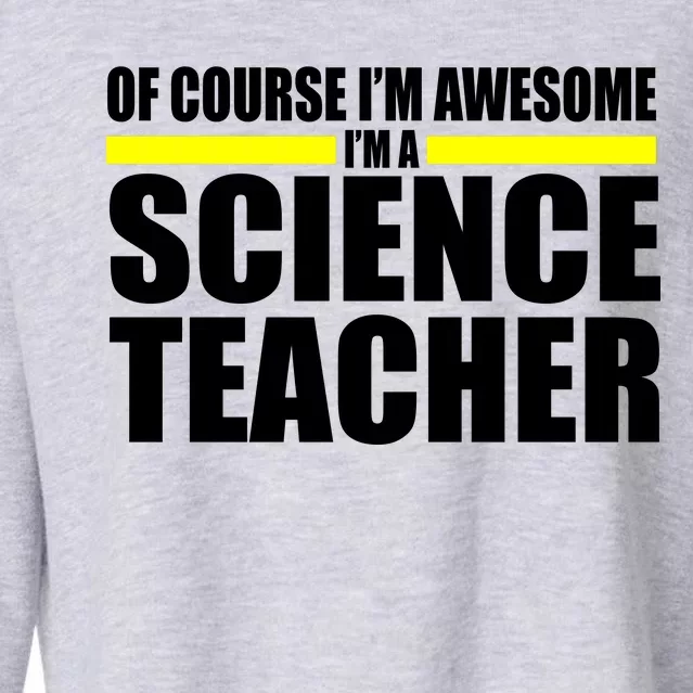 Awesome Science Teacher Cropped Pullover Crew