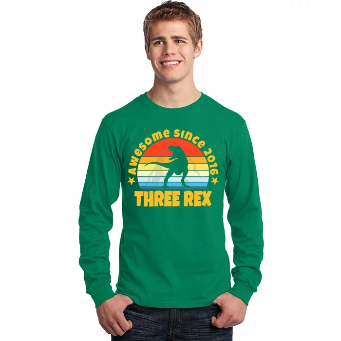 Awesome Since 2016 Three Rex Long Sleeve Shirt