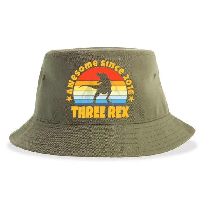 Awesome Since 2016 Three Rex Sustainable Bucket Hat