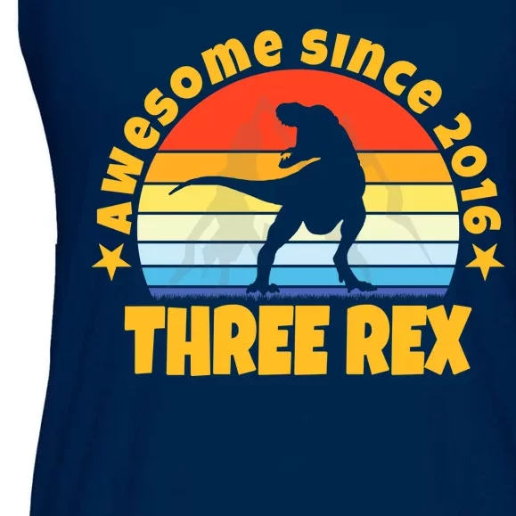 Awesome Since 2016 Three Rex Ladies Essential Flowy Tank