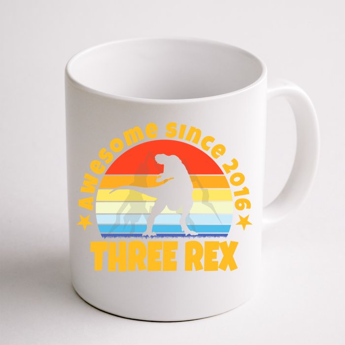 Awesome Since 2016 Three Rex Front & Back Coffee Mug