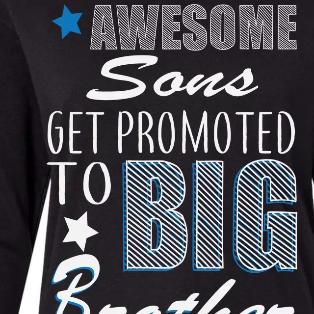 Awesome Son Promoted To Big Brother Womens Cotton Relaxed Long Sleeve T-Shirt