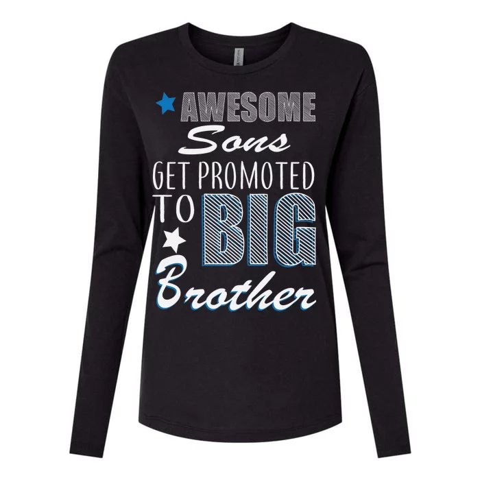 Awesome Son Promoted To Big Brother Womens Cotton Relaxed Long Sleeve T-Shirt