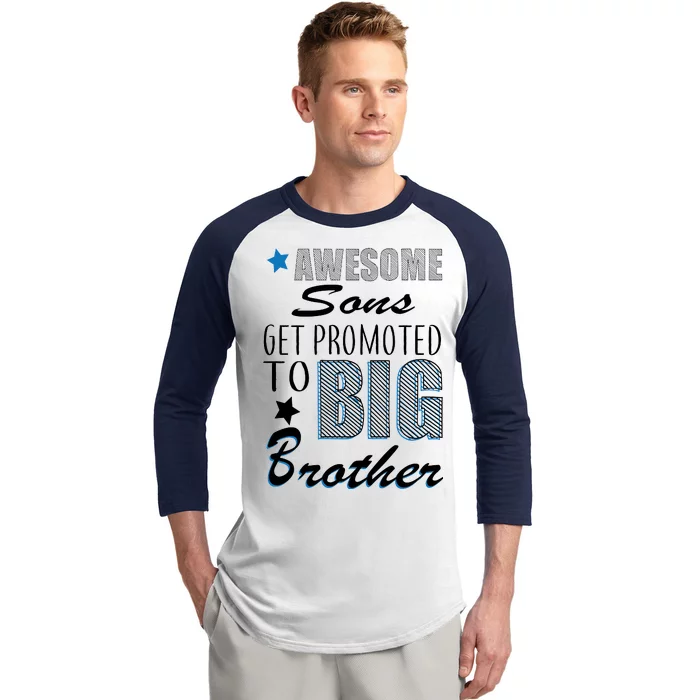 Awesome Son Promoted To Big Brother Baseball Sleeve Shirt