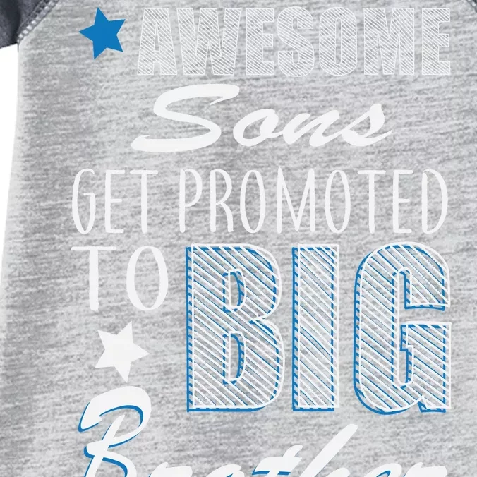 Awesome Son Promoted To Big Brother Infant Baby Jersey Bodysuit