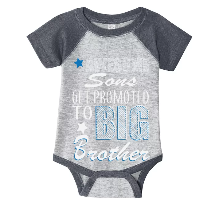 Awesome Son Promoted To Big Brother Infant Baby Jersey Bodysuit