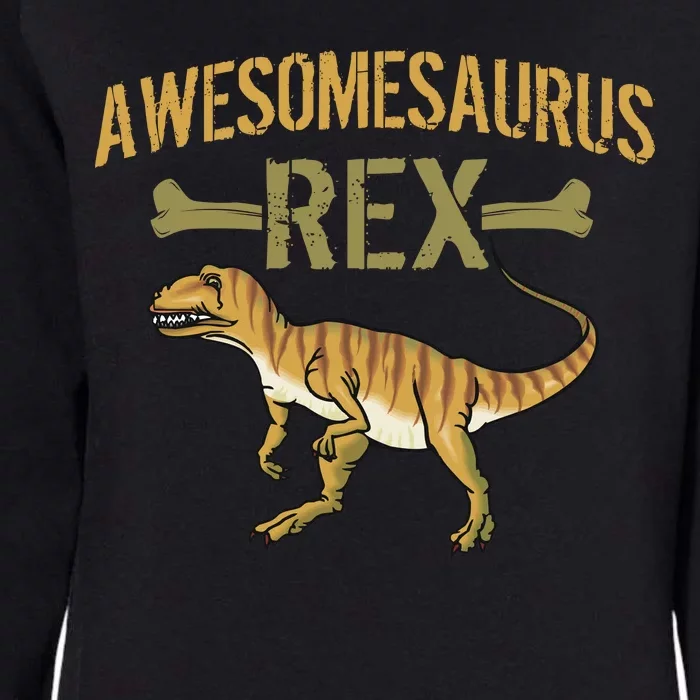 Awesomesaurus T-Rex Womens California Wash Sweatshirt