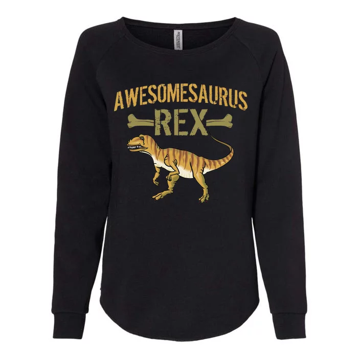 Awesomesaurus T-Rex Womens California Wash Sweatshirt