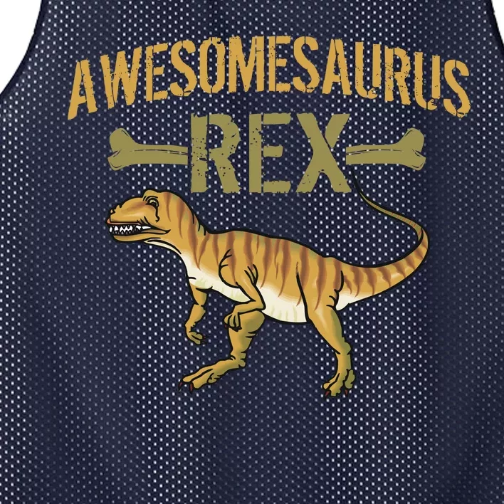 Awesomesaurus T-Rex Mesh Reversible Basketball Jersey Tank