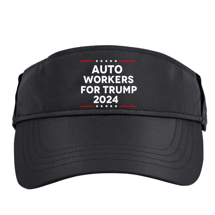 Auto Workers For Trump 2024 Adult Drive Performance Visor