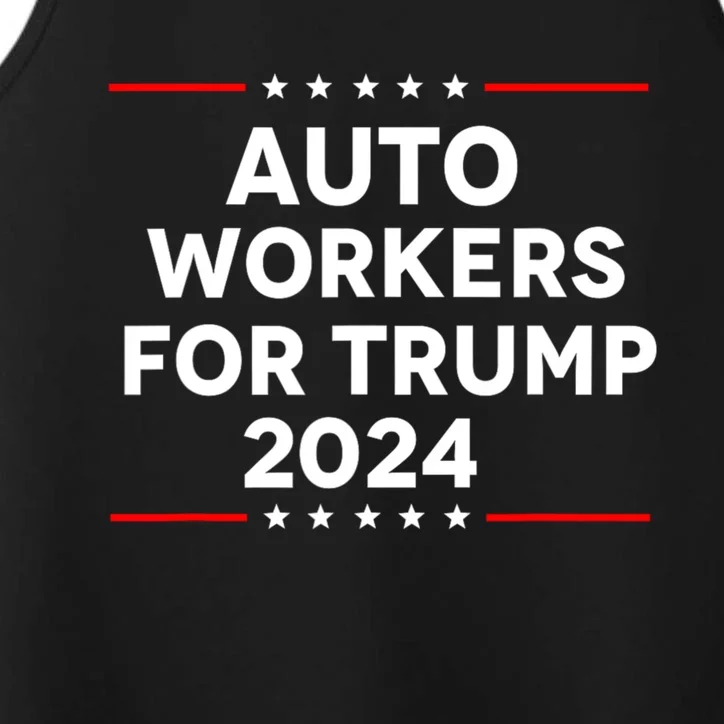 Auto Workers For Trump 2024 Performance Tank