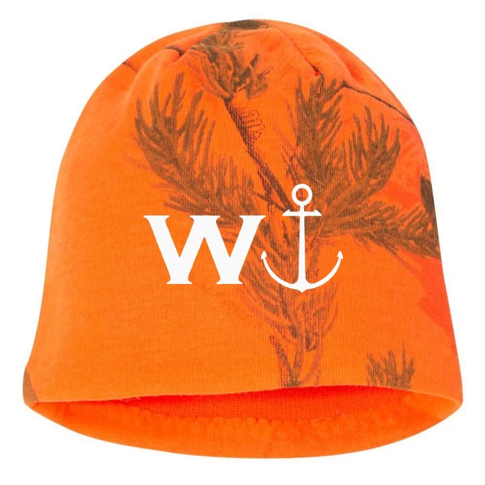 Anchor Wanker Funny Sailing Boating Kati - Camo Knit Beanie