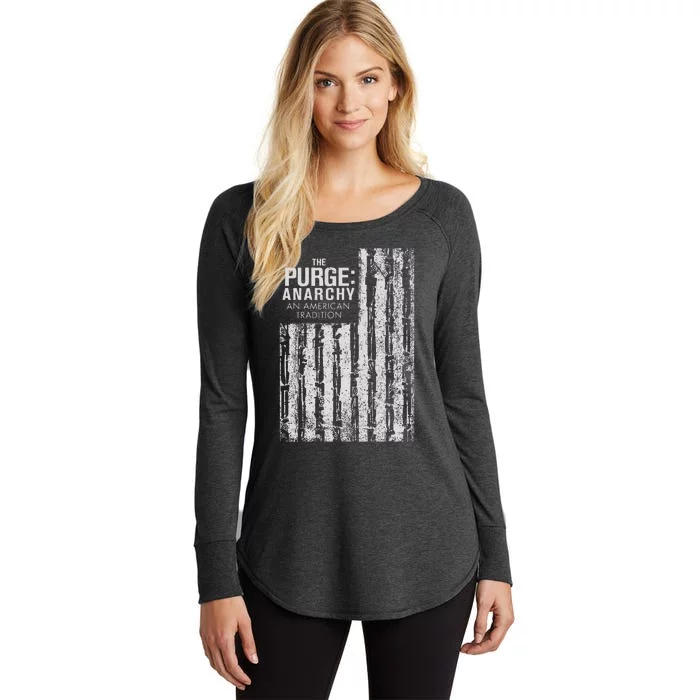 Anarchy Weapons Flag Women's Perfect Tri Tunic Long Sleeve Shirt