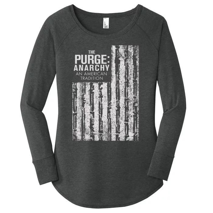 Anarchy Weapons Flag Women's Perfect Tri Tunic Long Sleeve Shirt