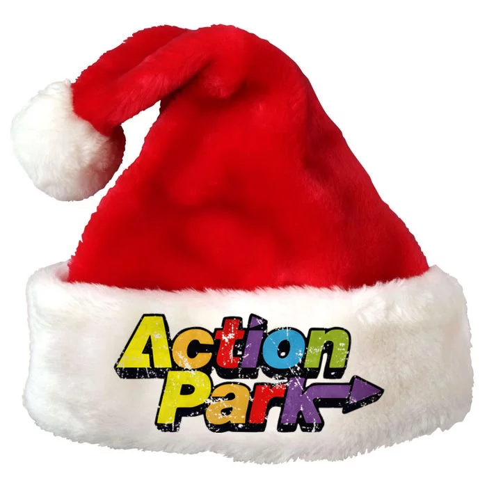 Action Water Funny Park New Jersey Premium Christmas Santa Hat