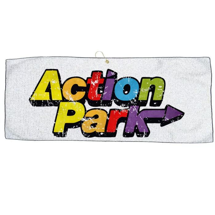 Action Water Funny Park New Jersey Large Microfiber Waffle Golf Towel