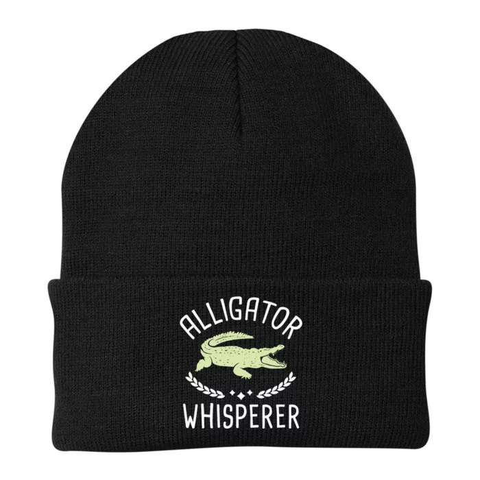 Alligator Whisperer Gator Crocodile Zoo Animal Lover Knit Cap Winter Beanie