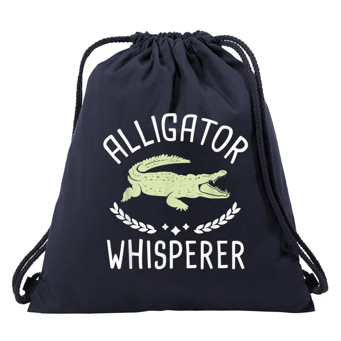 Alligator Whisperer Gator Crocodile Zoo Animal Lover Drawstring Bag