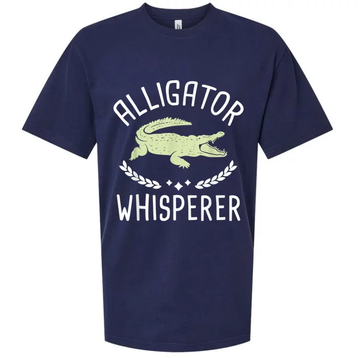 Alligator Whisperer Gator Crocodile Zoo Animal Lover Sueded Cloud Jersey T-Shirt