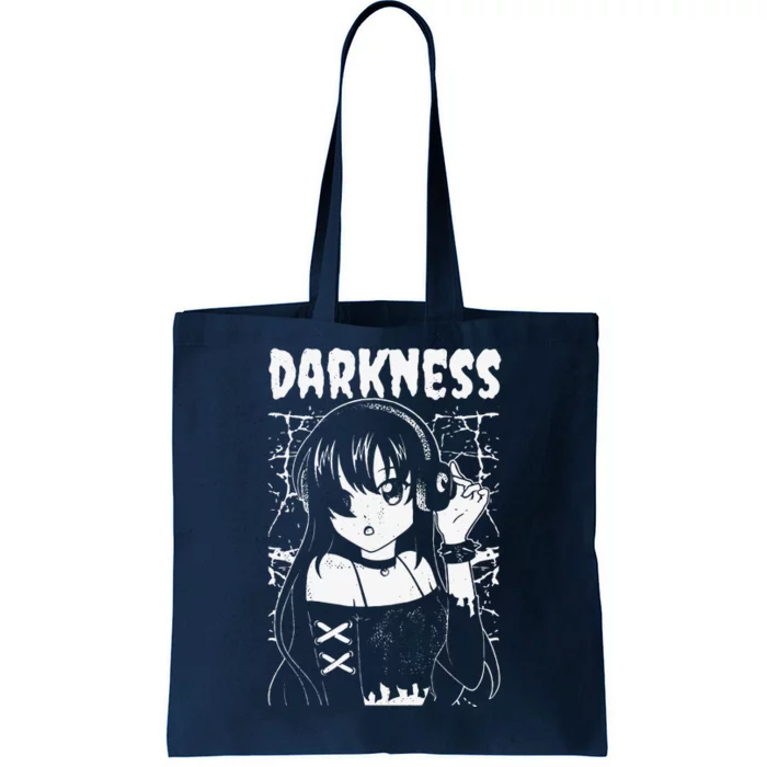 Anime Woman. Goth. Darkness. Goth Woman Tote Bag