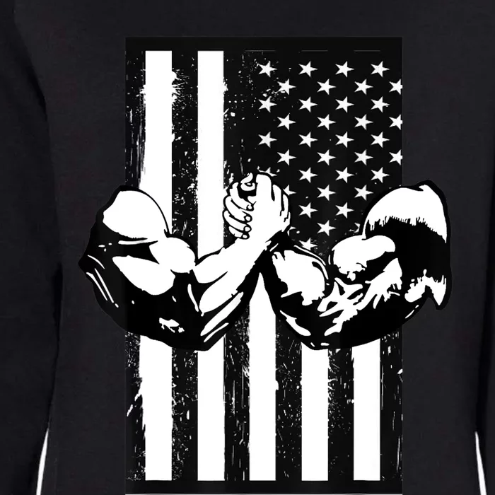 Arm Wrestling Gift USA Flag Armwrestling Sports Power Gift Idea Gift Womens California Wash Sweatshirt