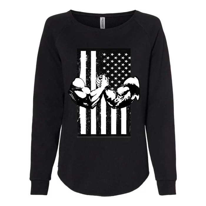 Arm Wrestling Gift USA Flag Armwrestling Sports Power Gift Idea Gift Womens California Wash Sweatshirt