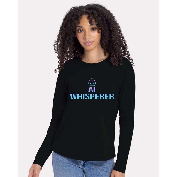 Ai Whisperer Geeky Tech Ai Artificial Intelligence Womens Cotton Relaxed Long Sleeve T-Shirt