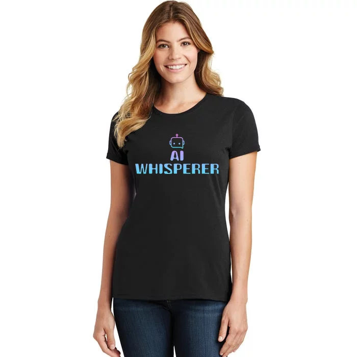 Ai Whisperer Geeky Tech Ai Artificial Intelligence Women's T-Shirt