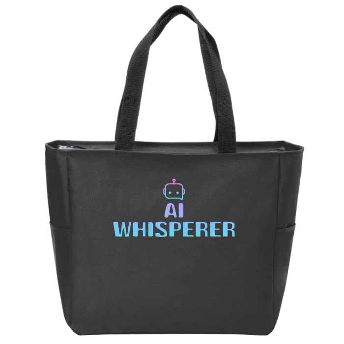 Ai Whisperer Geeky Tech Ai Artificial Intelligence Zip Tote Bag