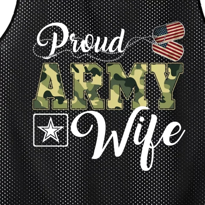 Army Wife Gift Mesh Reversible Basketball Jersey Tank