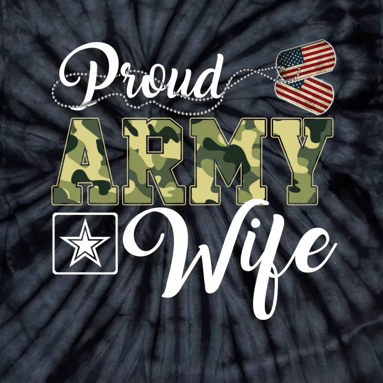 Army Wife Gift Tie-Dye T-Shirt