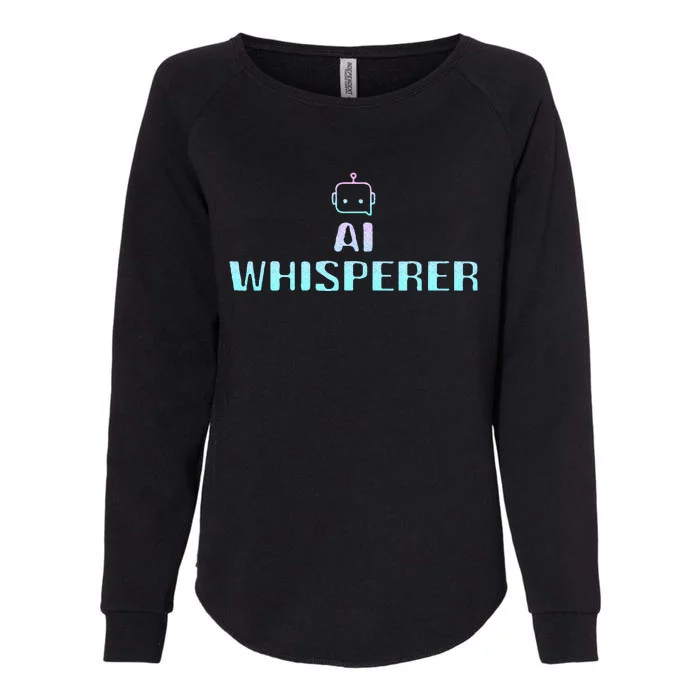 Ai Whisperer Geeky Tech Ai Artificial Intelligence Womens California Wash Sweatshirt