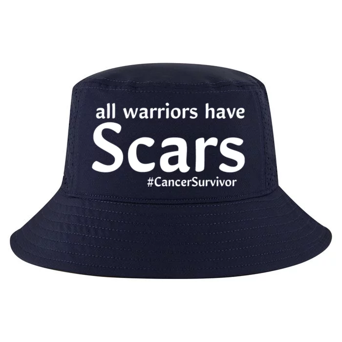 All Warriors Have Scars #CancerSurvivor Cool Comfort Performance Bucket Hat