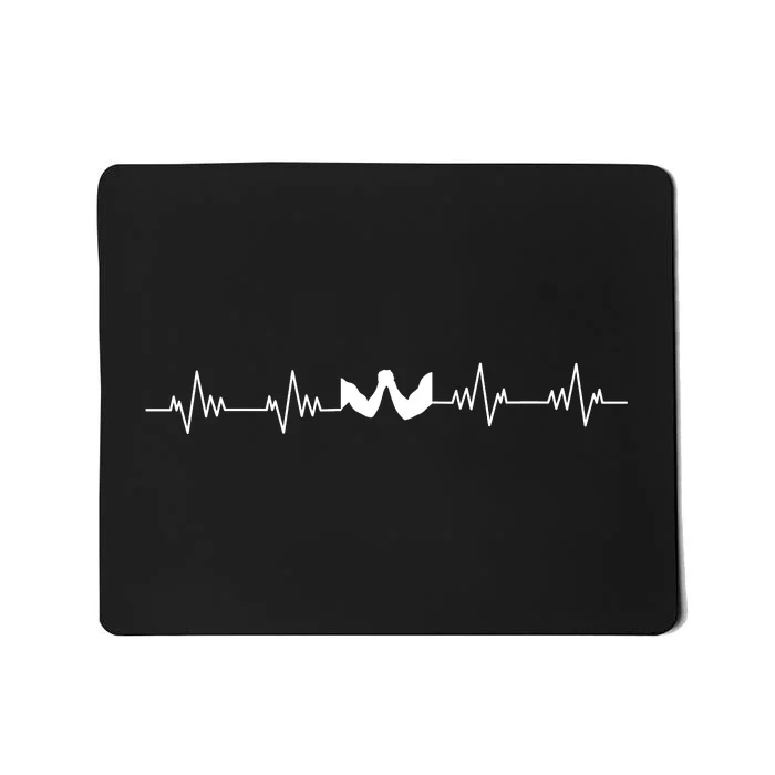 Arm Wrestling Heartbeat Mousepad