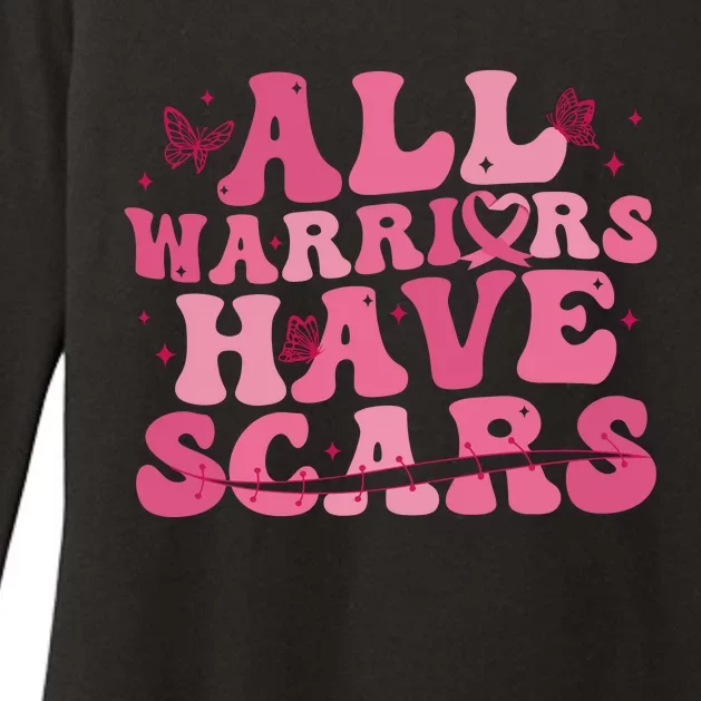 All Warriors Have Scars Breast Cancer Womens CVC Long Sleeve Shirt