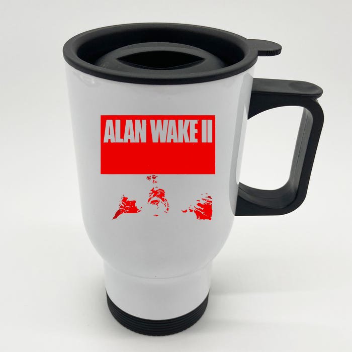 Alan Wake Ii Front & Back Stainless Steel Travel Mug