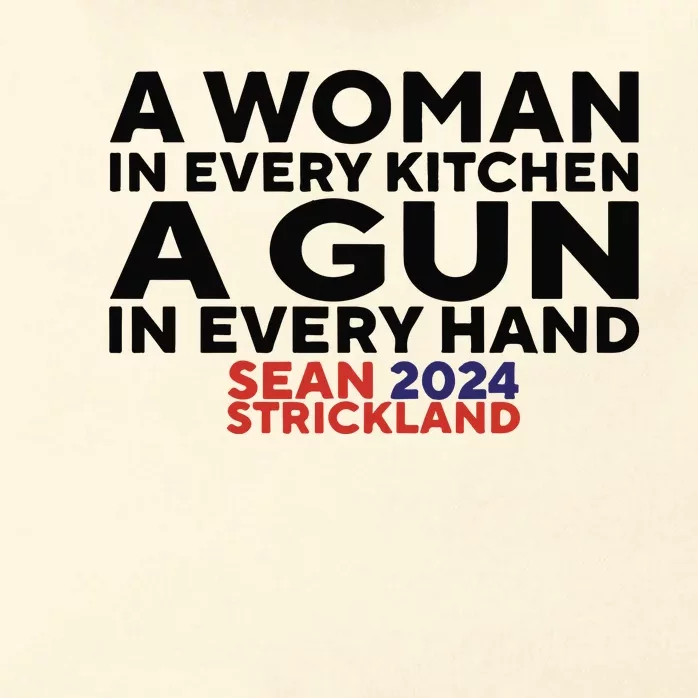 A Woman In Every Kitchen A Gun In Every Hand Sean 2024 Strickland Zip Tote Bag