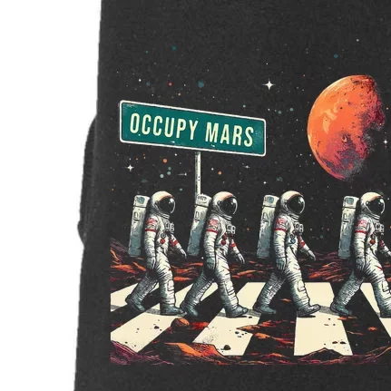 Astronauts Walking In Space Occupy Mars Doggie 3-End Fleece Hoodie