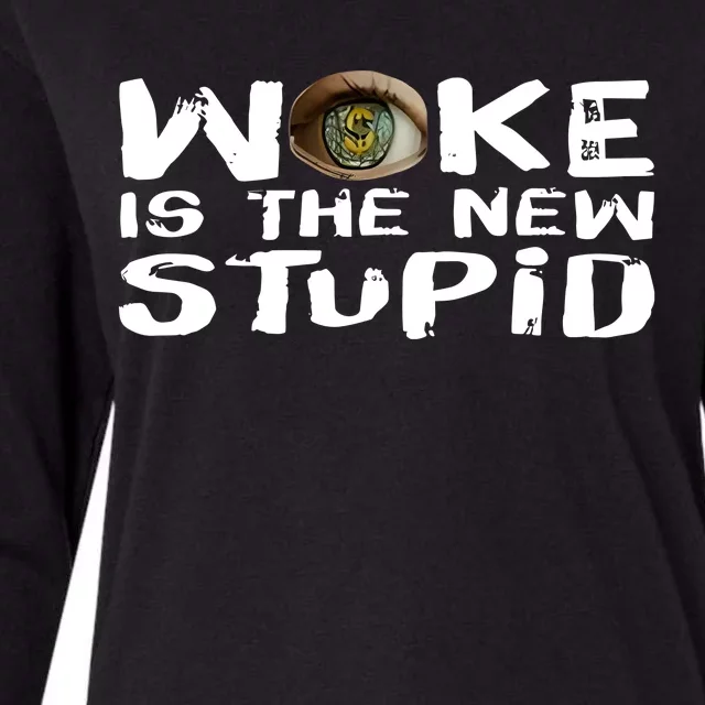 Anticommie Woke Is The New Stupid Womens Cotton Relaxed Long Sleeve T-Shirt